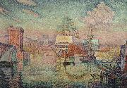 Paul Signac Entrance to the Port of Marseille Sweden oil painting artist